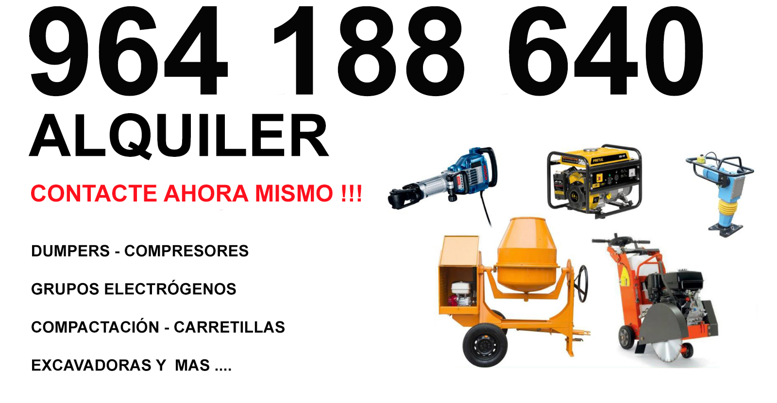 Alquiler Rodillos Compactacion Ribesalbes